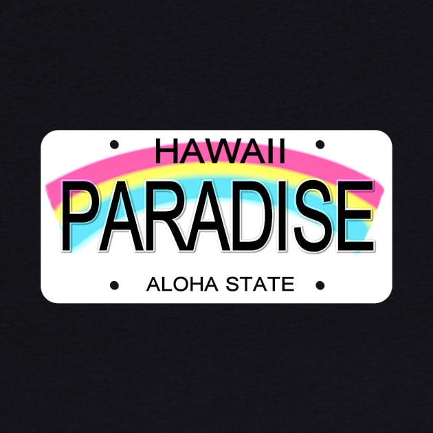 Paradise Hawaii License Plate by Mel's Designs